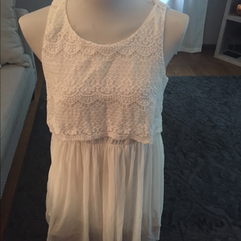 Lace tunic top